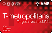 <p><strong>T-metropolitana Targeta rosa reduïda</strong></p>