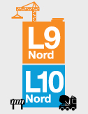 Talls a l'L9 i L10 Nord des de La Sagrera