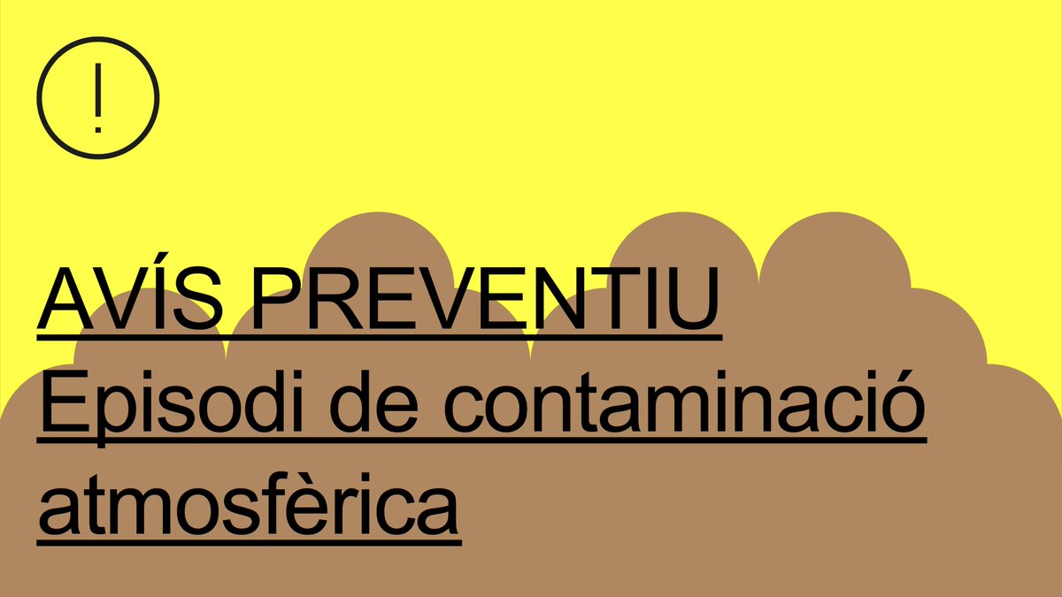 Aviso preventivo por contaminación atmosférica