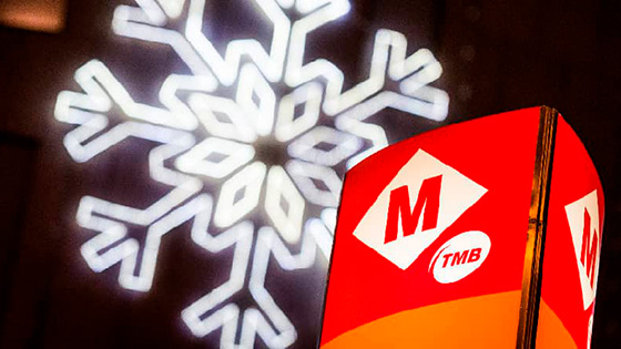 Fin de Año en la plaza de Espanya